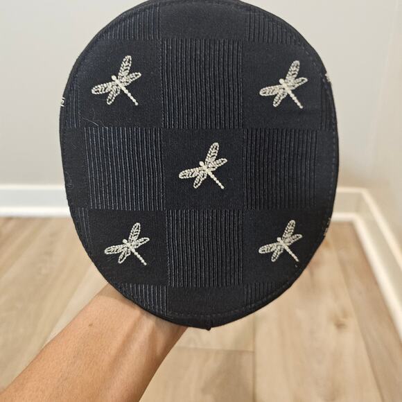 NWOT Talbots Small Embroidered Dragonfly Bucket Tote - Picture 6 of 7